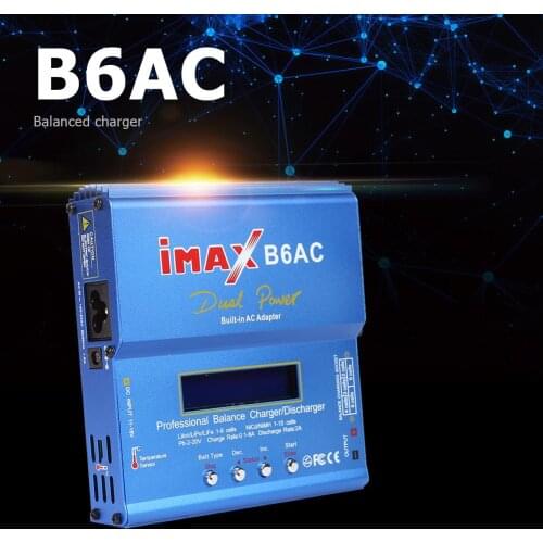 IMAX B6AC 80W Lithium Battery RC Balance Charger Data Storage Discharge Time Limitation Function with Time Limitation Function