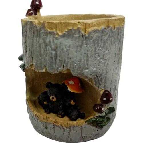Blesiya Home Yard Flower Succulent Bonsai Black Bear Plant Bed