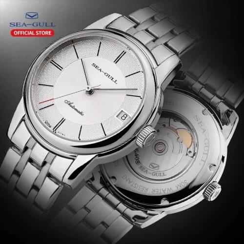 Seagull Top Brand Mens Automatic Mechanical Watch Sapphire Glass Business Waterproof Calendar Watch Mens Mechanical Watch