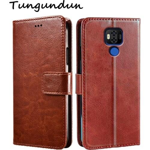 For Ulefone Power 6 Flip PU Leather Mobile Phone Protector Card Holder Stand Cover For Ulefone Power 6 Case Wallet Coque 6.3"