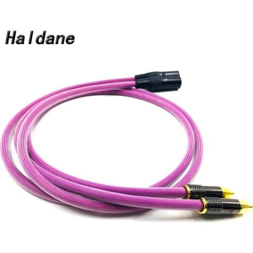 Haldane HIFI LITON RCA to XLR Male Cable 3pin XLR Balanced Reference Interconnect Audio Cable for XLO HTP1 Cable
