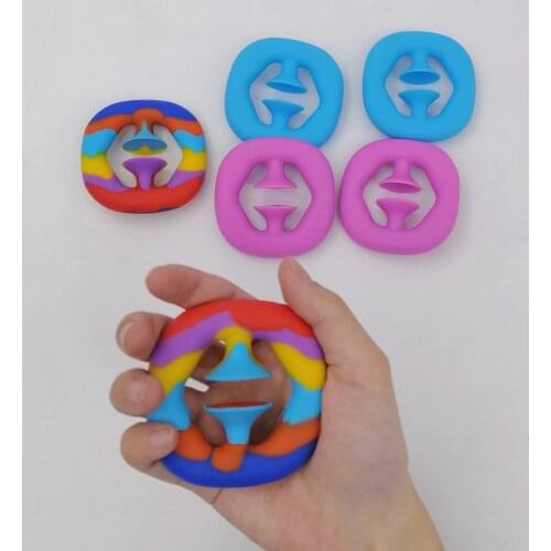 Fidget Toys Finger Hand Grip Stress Reliever Toy Adult Child Funny Anti-Stress Reliver Stress Toys Decompression Ball Toy