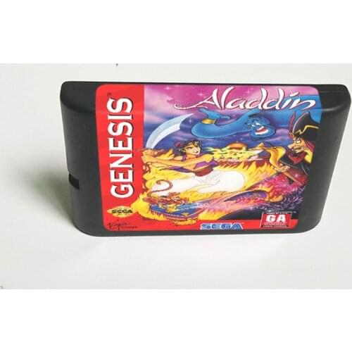 Aladdin - 16 Bit MD Game Card for Sega Megadrive Genesis Video Game Console Cartridge