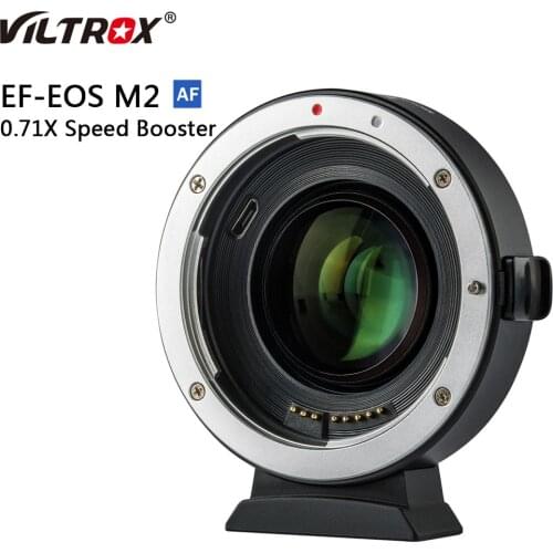 Viltrox EF-EOS M2 EF-M Lens Adapter Ring 0.71X Focal Reducer Speed Booster Adapters AF For Canon EF To EOS M Camera M6 M3 M5 M50