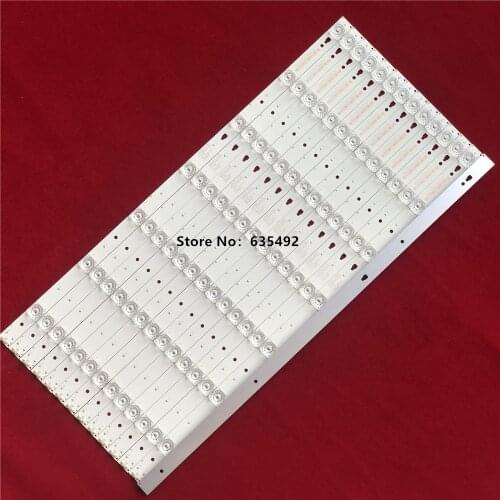 New Kit 14 PCS 7LED 555mm LED Backlight strip for LED55D7-01 A B 30355007202 LE55A7100L LE55B510N LE55B510X LC550DUY SH A1