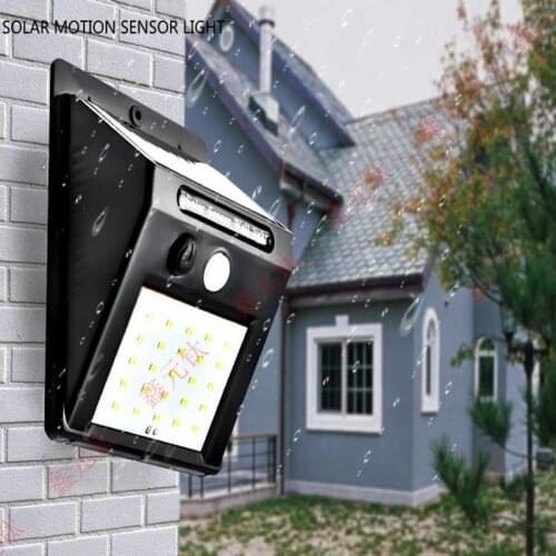 SOLAR MOTION SENSOR LIGHT Wall lamp PIR sensor CDS night sensor 20leds 30led Waterproof outdoor Highlight light