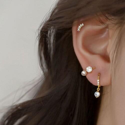 Miuoxion Wholesale Vintage Inlaid Zircon Earrings Personality Fashion Jewelry For Women Luxury Namour Charm Gift All Seasons