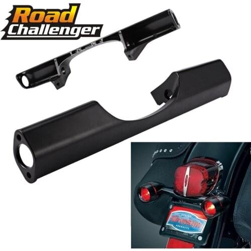 Motorcycle Black Rear Mounting Bar Turn Signal Light Directiona For Harley Softail Touring Glide Road King 1986-2017