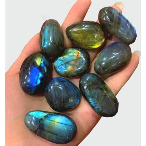 Natural Colorful Labradorite Crystal Original Moonstone Natural Stones Ornament Moonstone 10-20g/20-30g/30-50g