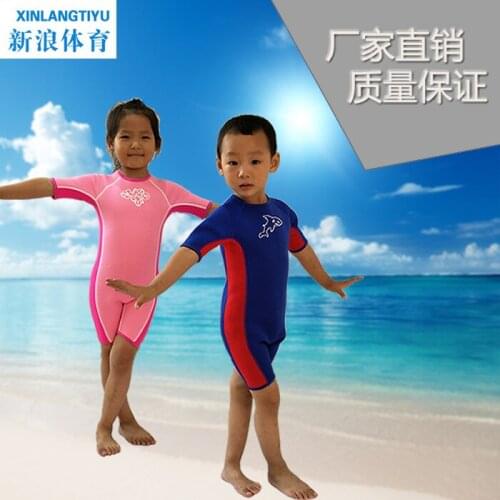 3MM neoprene Wetsuit for girls diving suit thick Cold-proof Sun-proof wetsuit one-piece set children Surfing snorkeling swimwear