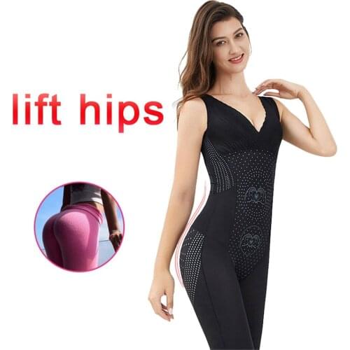 Sexy V-neck Underwear Butt Slimming Body Shaper Bodysuit Lifter Shapewear Tummy Control Push Up Playsuit Female Lingerie
