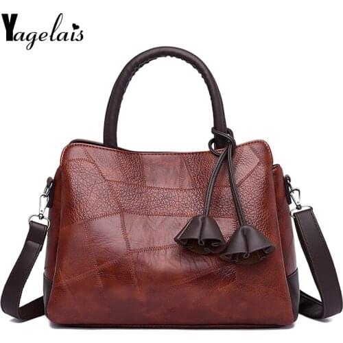2019 New High Quality Fashion Causal Shoulder Bags for Women Leather Fringe Purse Handbags Retro Tassel Shopper Tote