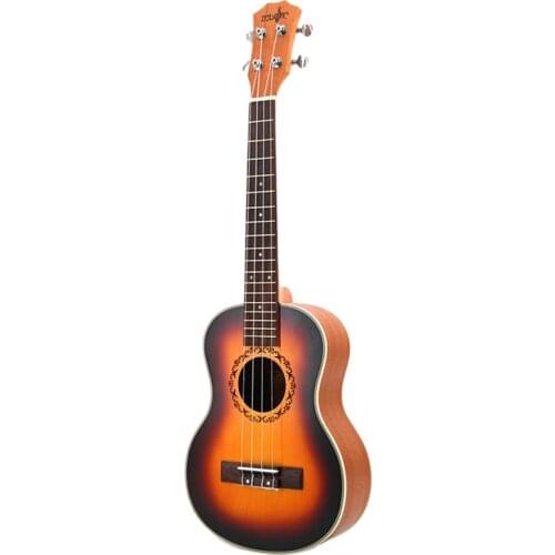 New 23 Inch Ukulele Sabilli Wood 4 Strings Concert Ukulele for Beginner Musical Instrumes