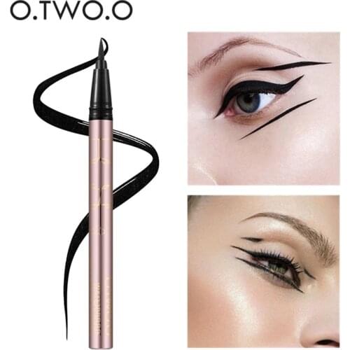 O.TWO.O 1PC Black Eyeliner Waterproof Liquid Eye Liner Pencil Beauty Cat Style Long-lasting Eyes Cosmetic Wowen Beauty Eye Tool