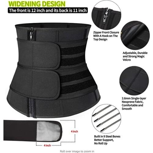 Waist Trainer Support Belt Workout Tummy Control Fitness Sweat Slimming Band for Working-out Comfortable Decoration
