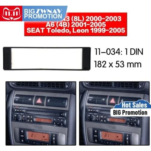 Car DVD Player frame For 2000-2003 AUDI A3/ 2001-2005 AUDI A6/ SEAT Toledo Leon 1999-2005 Auto Radio Multimedia NAVI fascia