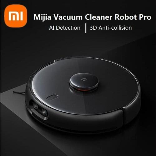 2021 NEW Xiaomi Mijia Vacuum Cleaner Robot Pro MJSTS1 for Home Auto Dust Sterilize 4000Pa Suction 3D TOF& AI Tech Smart Home