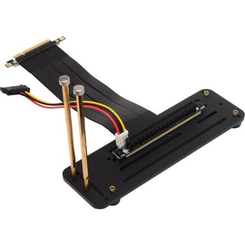 RTX 3060 PCI-E PCIe X8 to X16 Male to Female ETH Mining Motherboard Riser Extension Cable With Graphics Card Vertical Base Board