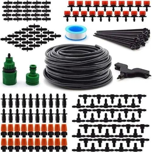 DIY Saving Water Garden Irrigation System Automatic Watering Garden Hose Micro Watering Drip Kit with Adjustable Drippers