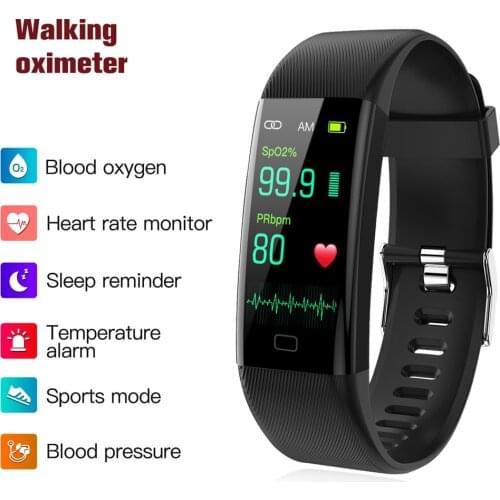 New Smart Bracelet Body Temperature Blood Pressure Measurement Band Heart Rate Monitor Activity Fitness Sports Wristband