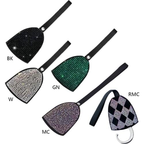 Rhinestones Car Seat Back Hanging Hook Auto Headrest Hanger Storage Hooks Colorful Crystal Hidden Headrest Hangers
