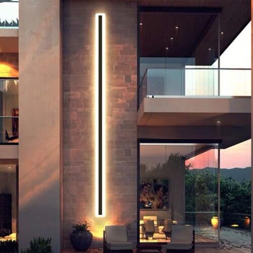 LED Wall Lamp Modern Garden Wall Light Indoor Wall Sconce Minimalist Stair Bedroom Bedside Living Room Home Hallway Lighting