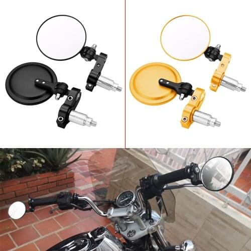 Universal Motorcycle Handle Mirror Aluminum Bar End Rearview Mirrors Accessories For Ducati MONSTER 900 M 400 600 620 750 900