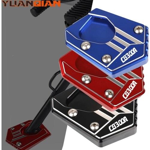 FOR HONDA CB300R CB300 R CB 300R 2018 2019 2020 2021 Motorcycle Side Stand Pad Plate Kickstand Shoes Enlarger Support Extension