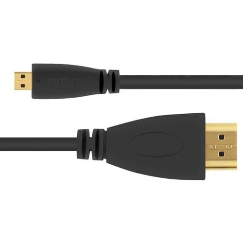 High-Speed MICRO HDMI TO HDMI Cable Type D To Type A Supports Bandwidth Up To 18Gbps Ethernet 3D 4K And Ethernet Capable