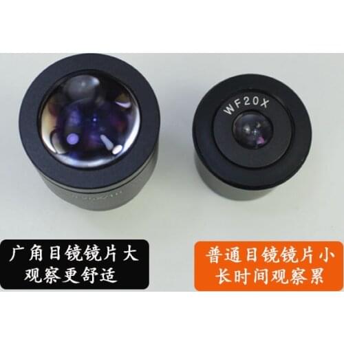 WF 25X Stereo Microscope Hight Eyepoint Eyepiece Mounting Size 30mm Field of View 10mm