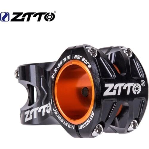 ZTTO MTB 50mm Stem CNC 35mm 31.8mm Handlebar Bicycle Ultralight 0 Degree Rise DH AM Stem Enduro 28.6mm Steerer Mountain Bike