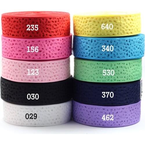 100yards/roll 1-1/2"38mm Sunflower Hollow Ribbon Pierced Solid Color Grosgrain Tape DIY Handmade Hair Accessories