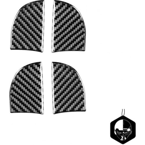 4Pcs Panel Trim Cover Decorative Exquisite Craftsmanship Carbon Fiber Adhesive Inner Door Bowl Panel Sticker for Corolla 2014-18