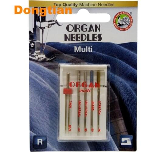 5pcs/pack Organ Multi Needles Houlsehold Sewing Machine Needles For Universal Jeans Stretch Twin Needles Assorted Needles