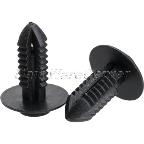 50pcs Auto Fender Bumper Side Skirt Plastic Rivet Clip Car Clips Door Trim Panel Fasteners 7mm Hole Retainer Push Clips For BMW