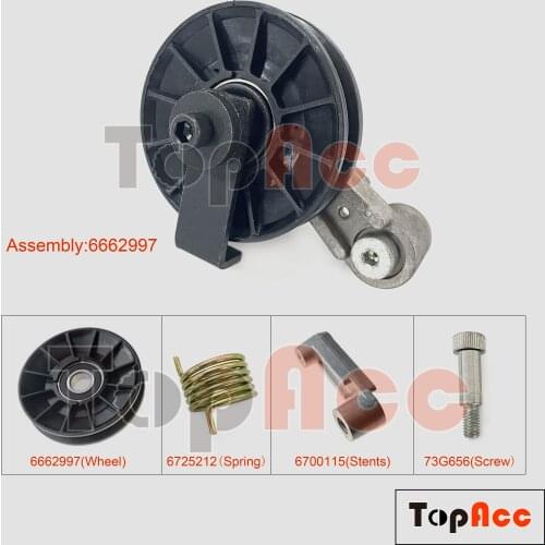 6662997 Cooling Fan Belt Pulley Tensioner Assy For Bobcat Loaders Replacement Part 6725212 6700115 73G656