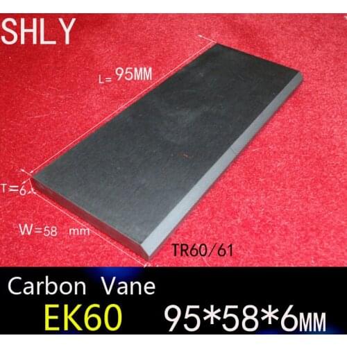 95*58*6mm TR60/61 Carbon vanes , Vane Blades ,graphite sheet plate for vacuum pump and compressors