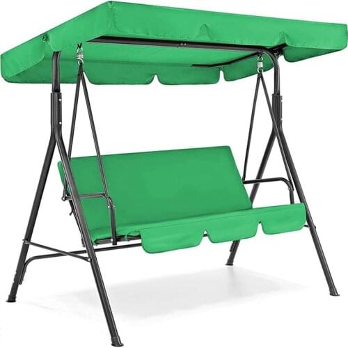 Promotion! Canopy Swing Top Cover & Swing Seat Cover, 3 Seater Patio Swing Chair Canopy Top Cover for Garden Terrace Seat Hammoc