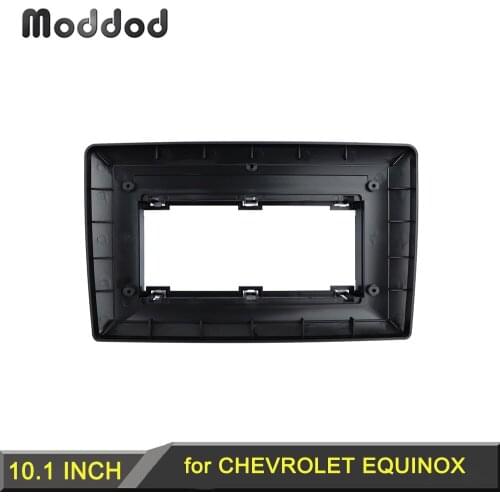 Car Radio Fascia Frame Fit for CHEVROLET SILVERADO TAHOE EQUINOX IMPALA TRAVERSE 2007-2014 Double Din 10.1 Inch GPS Stereo Panel