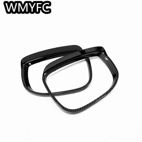 Car Door Side Rearview Mirror Rain Eyebrow Guard Visor Shade Cover Frame Fit For Mazda CX-5 CX5 2017 2018 2019 2020 2021