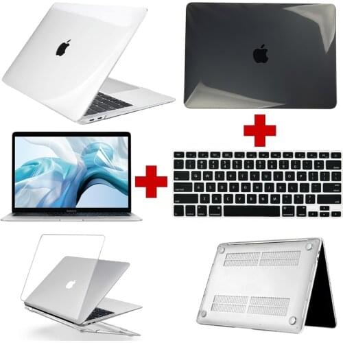 Laptop Case for Apple Macbook Air 13/11/MacBook Pro 13/16/15 Inch Protector Case+Screen Protector +Keyboard Cover