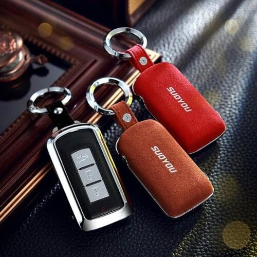 Car Smart Remote Key Case Cover For Mitsubishi Outlander ASX RVR Lancer 10 Pajero Sport L200 2 3 Buttons