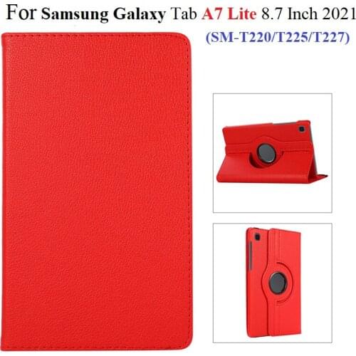 Pu Leather Case For Samsung Galaxy tab A7 Lite 8.7 Cover for Samsung tab A7 Lite SM T220 T225 Multiple Folding Protective Shell