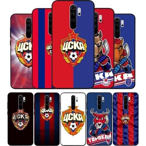 CSKA Moscow black Silicone Phone Case For Redmi note 9 8 7 Pro S 8T 7A Cover