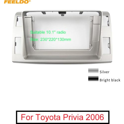 FEELDO Car Audio 10.1" Big Screen 2DIN Fascia Frame Adapter For Toyota Privia CD/DVD Player Dash Fitting Panel Frame Kit