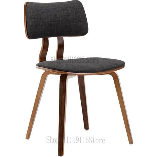 Italian Dining Chair Household Solid Wood Chair Modern Simple Nordic Back Stool Hotel Restaurant Desk Chair