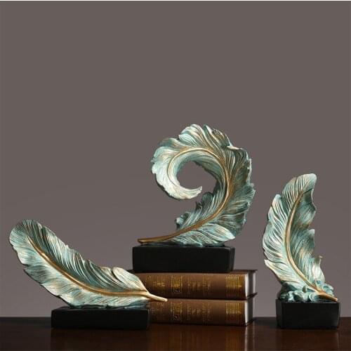 American Villa Model Room Soft Decoration Creative Feather Sculpture Living Room Porch Office Crafts Decoration
