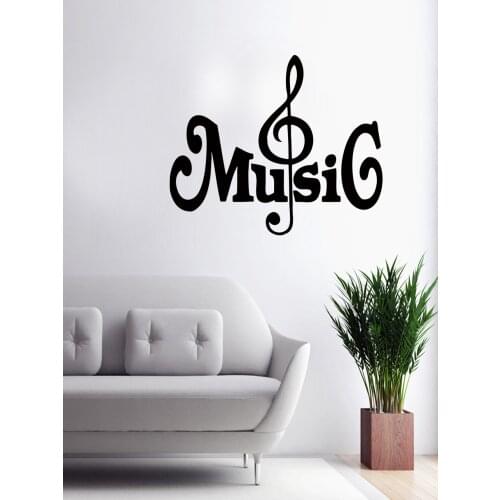 Music English Music Creative Wall Stickers Living Room Bedroom Family Showcase Decoration Wall Stickers Wholesale