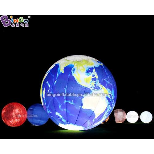 Free Shipping Inflatable Moon Balloon Light For Event Decoration / Customized Air-blown Planet Model Toys - BG-Z0150