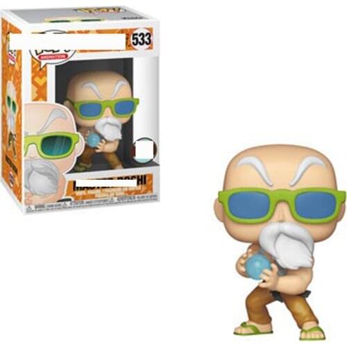 New Anime Dragon Ball Teacher Five Days Turtle Fairy Turtle Qigong Action Humanoid Decoration Toy Model Doll Children Gift 10CM